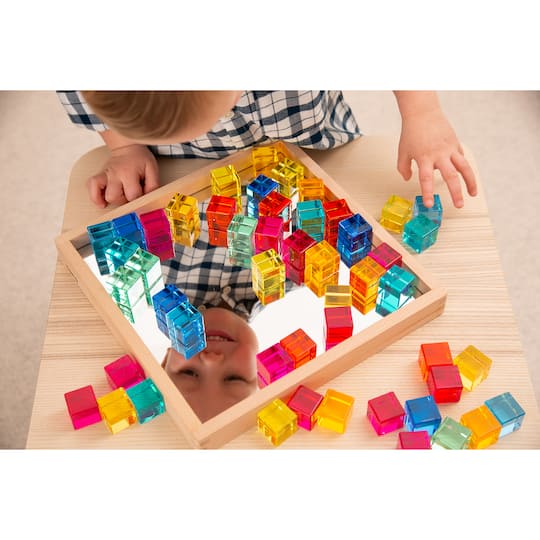 TickiT® Translucent Gem Cube Mirror Tray Set